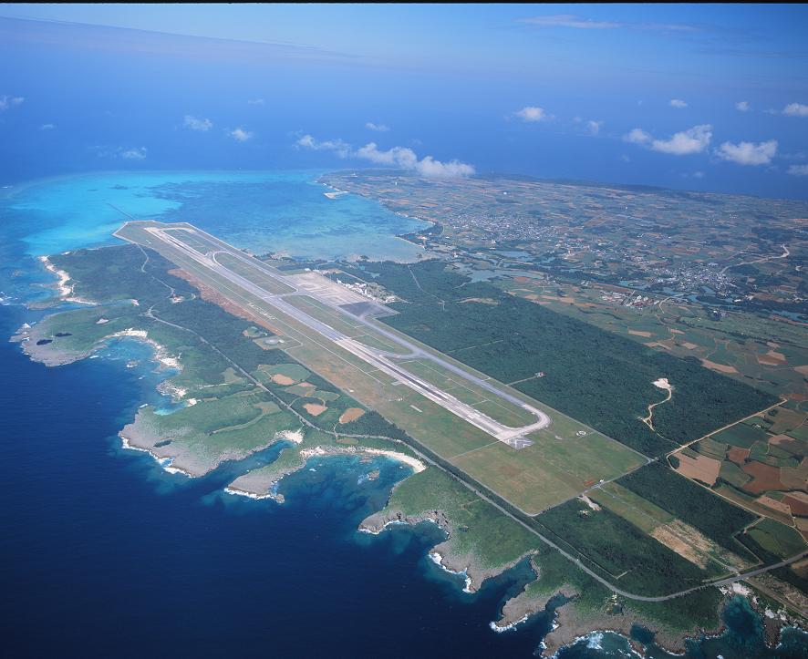 地島空港 全景 空撮画像