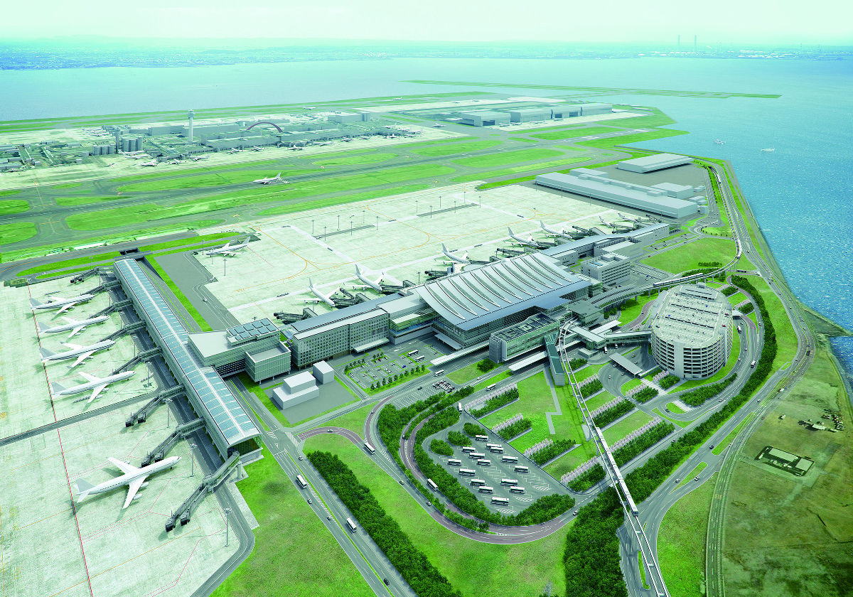 羽田空港　（東京国際空港）　国際線旅客ターミナル 拡張後イメージ