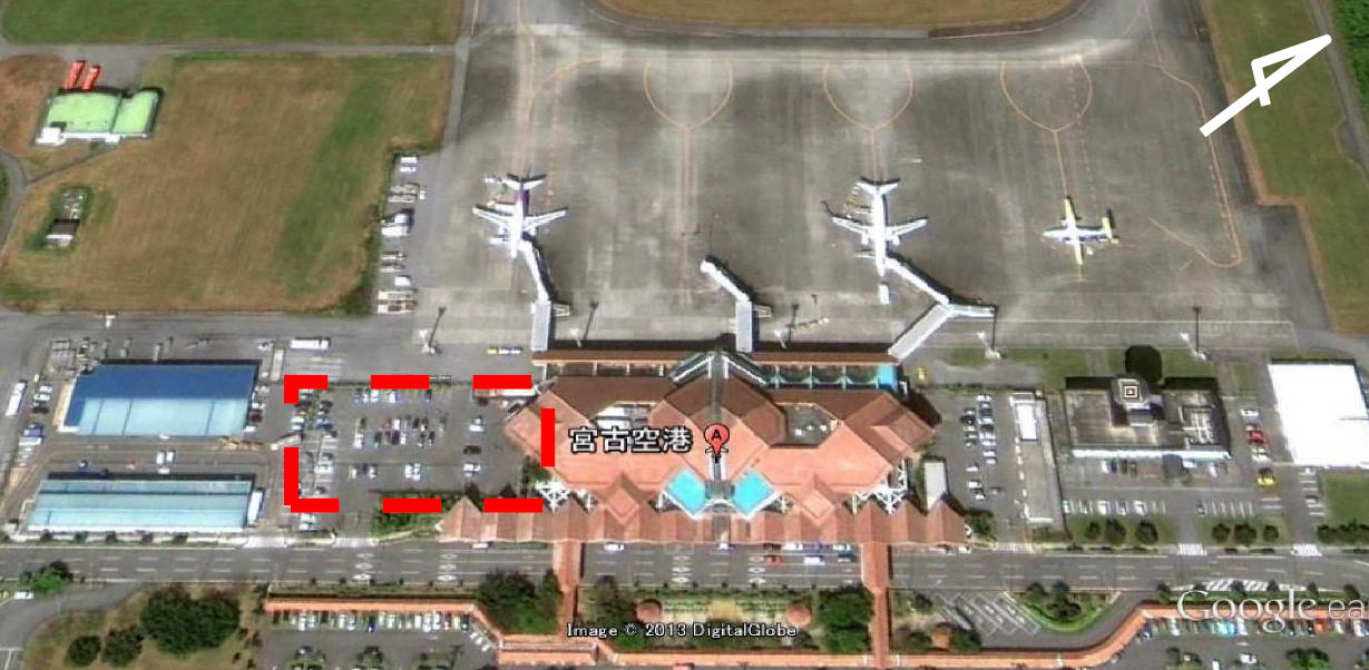 宮古空港　CIQ施設等の整備　宮古空港 国際線 旅客施設 整備事業　概要図 (位置図)