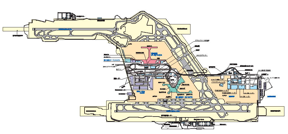 成田空港　（新東京国際空港）　詳細構成図
