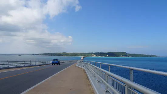 宮古島から伊良部、下地島へ渡る、全長3540メートルの伊良部大橋
