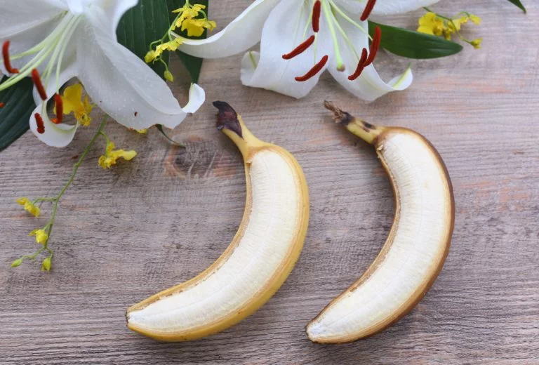バナナの中身の変化に違いはない
