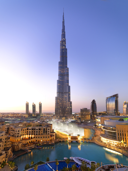 オーチスは世界一高いビル「ブルジュ・ハリファ」（828メートル）にも納入している