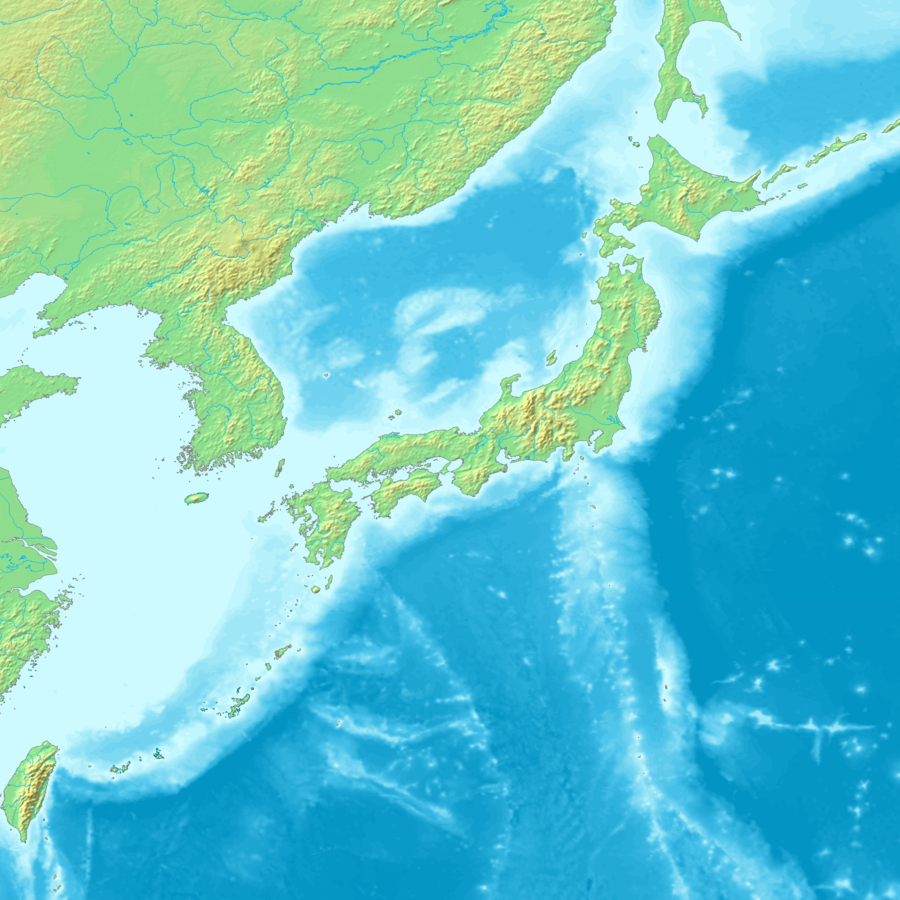 日本周辺地図