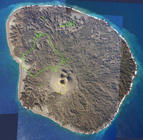 西之島（西ノ島）の形状