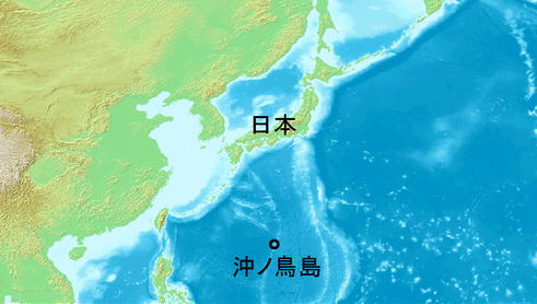 沖ノ鳥島 位置図 Wikipedia