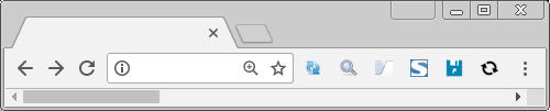Google Chrome では、画面左肩にある矢印アイコンをクリックすることで、Wev ページを閲覧した順に、前のページに戻ったり、次のページに進んだりできます