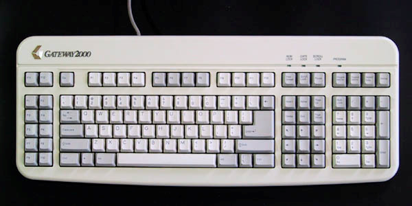 「GATEWAY2000」付属「MAXI SWITCH」製プログラマブルキーボード