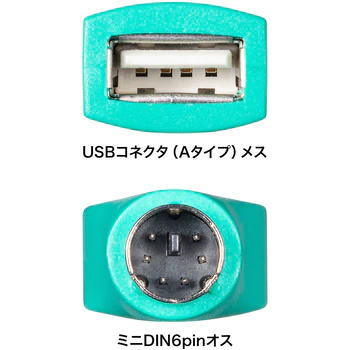 USBマウスをPS/2コネクタへ接続するための変換コネクター5
