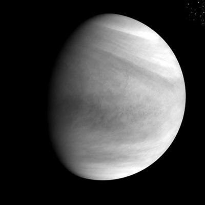 紫外線イメージャ（UVI）12月7日14:19ごろ撮影(日本時間)　金星高度約7万2千km