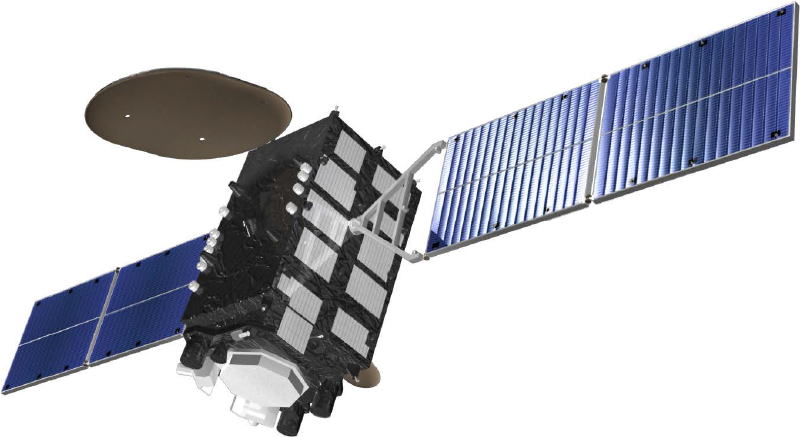 「みちびき3号機」（準天頂衛星システム 静止軌道衛星） 軌道上外観図