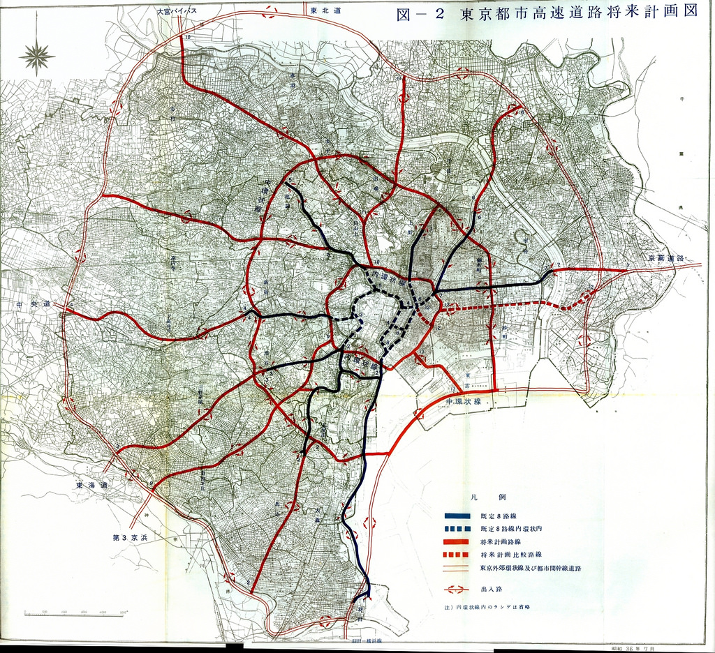 東京都市高速道路将来計画図