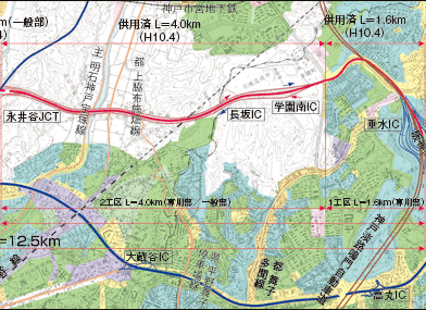 神戸西バイパス （国道 2号バイパス）路線地図 （2/3）